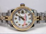 Replica Rolex Datejust White MOP Face 2-Tone Gold Watch 26MM